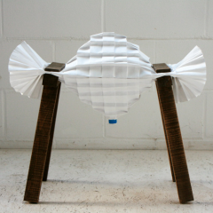 Pleated Pleat Stool No. 1 by Raw Edges Design Studio 